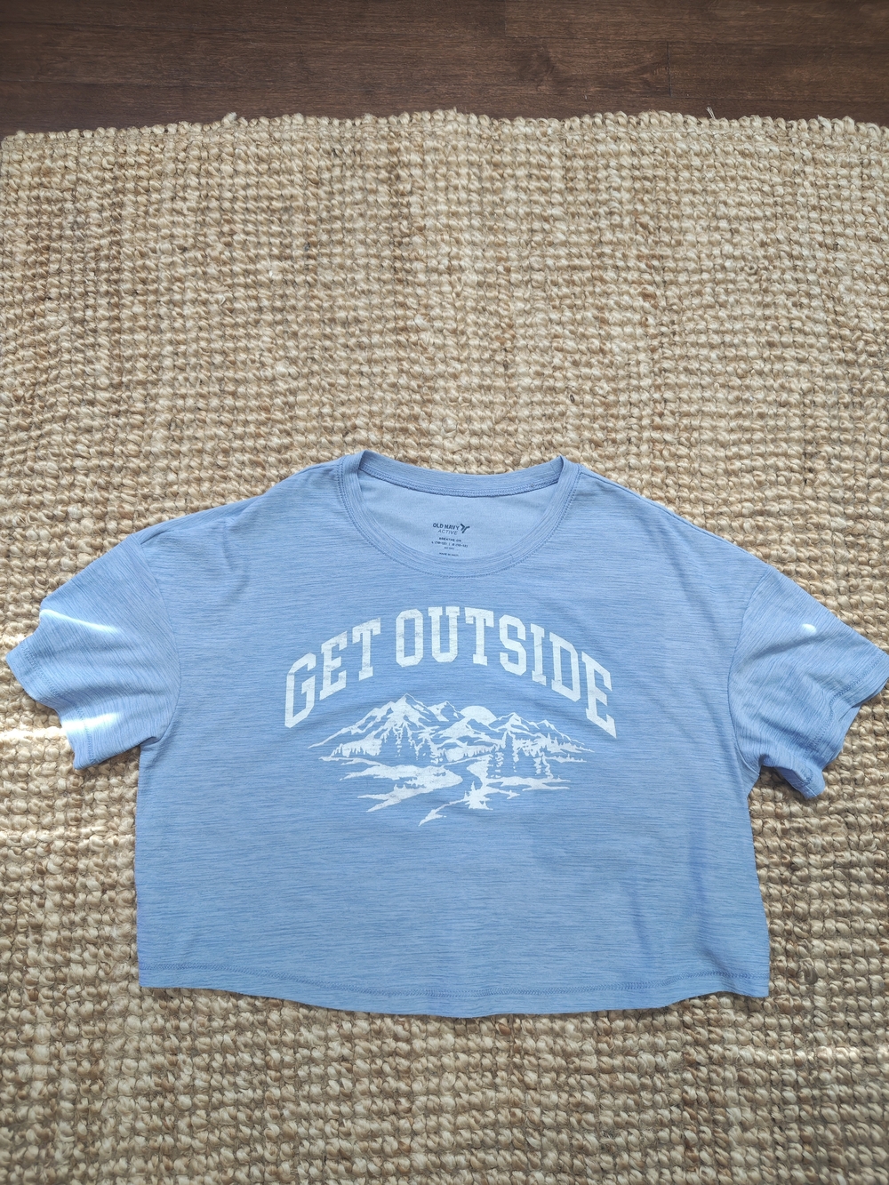 Old Navy Light Blue "Get Outside" Graphic Tee